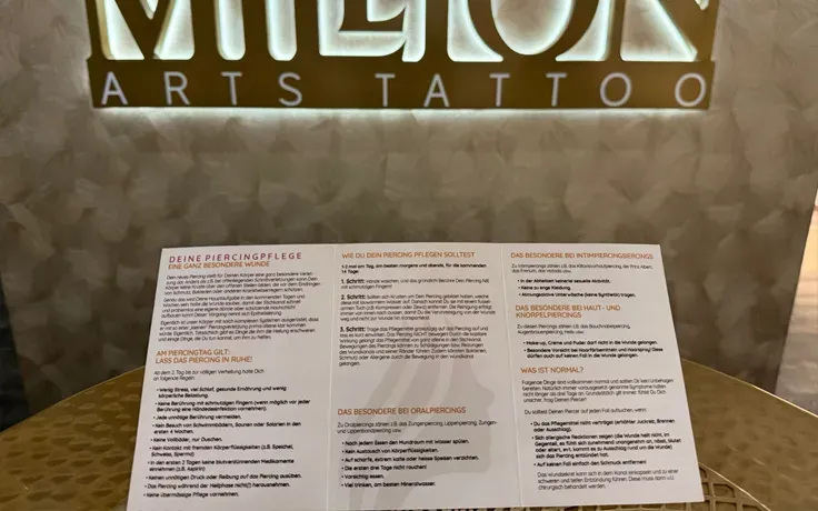 Piercing Pflege - Tipps f&uuml;r die optimale Nachsorge bei Million Arts Tattoo Flensburg